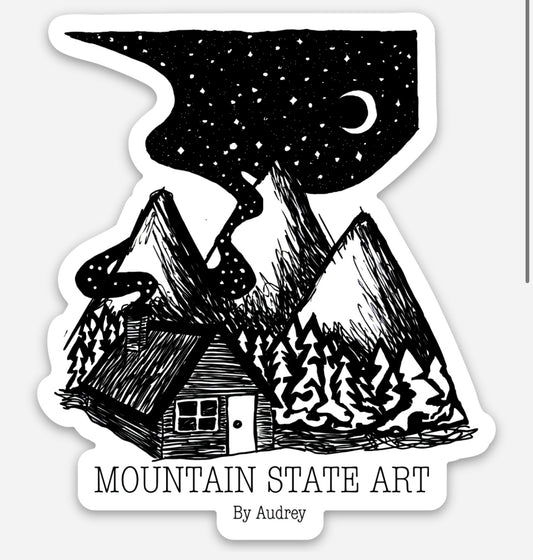 Mountain State Art Sticker